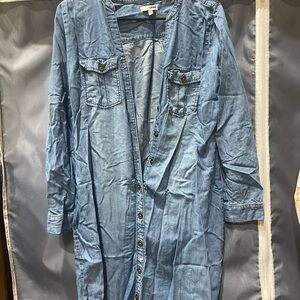 Sonoma Light Blue Denim Longline Jacket